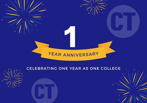 One year anniversary - Celebrating One Year As One College.
