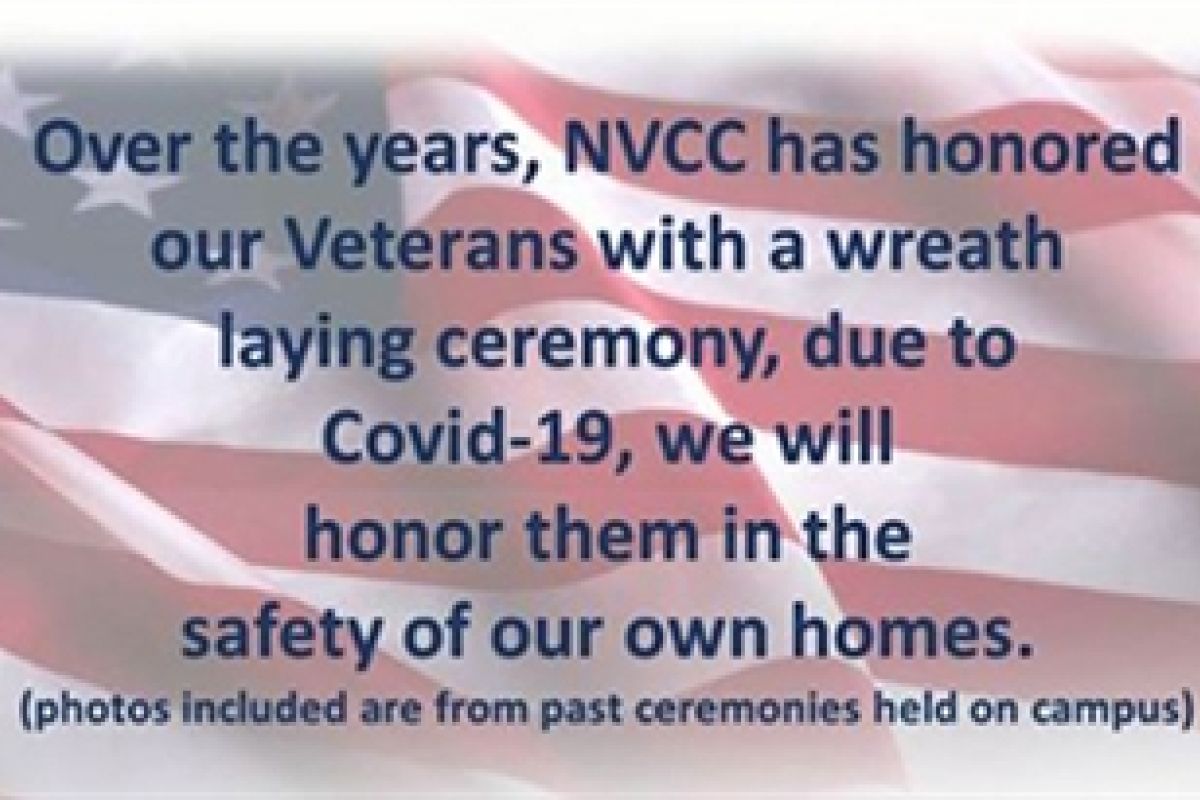 NVCC Recognizes Veterans with Virtual Ceremony and Video