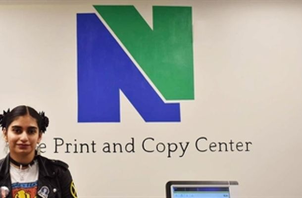 Naugatuck Valley Community College Art Student Gives Print and Copy Center a Fresh Look
