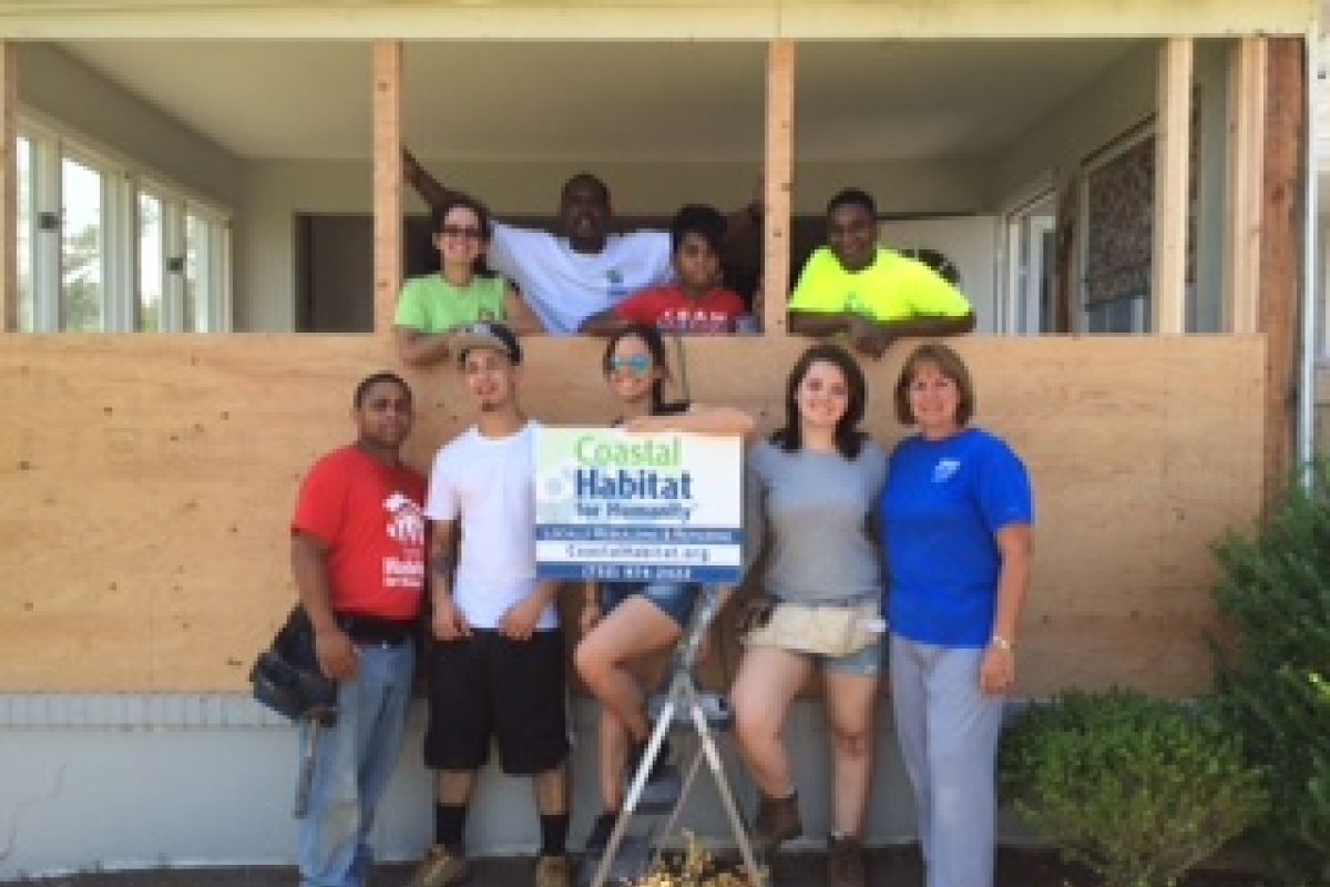 NVCC Students and Staff Partner with Habitat for Humanity to Rebuild Home Devasted by Hurricane Sandy