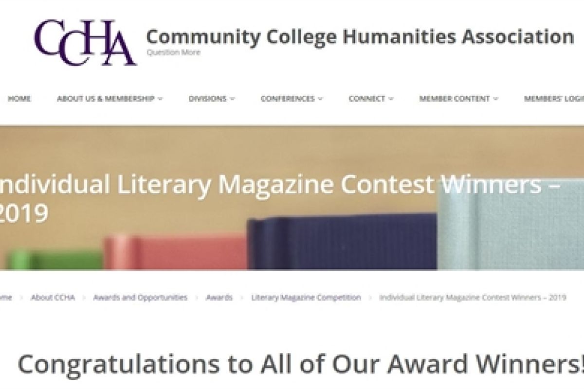 Community College Humanities Association Honors Naugatuck Valley Community College’s Literary Magazine
